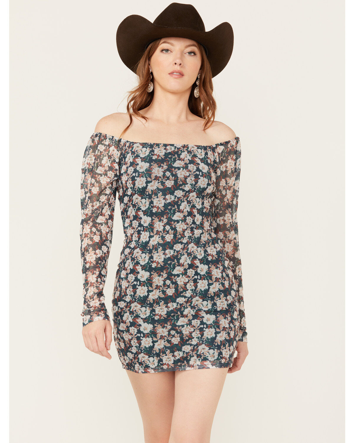 Women's Sadie & Sage Dreamchaser Floral Print Mini Dress