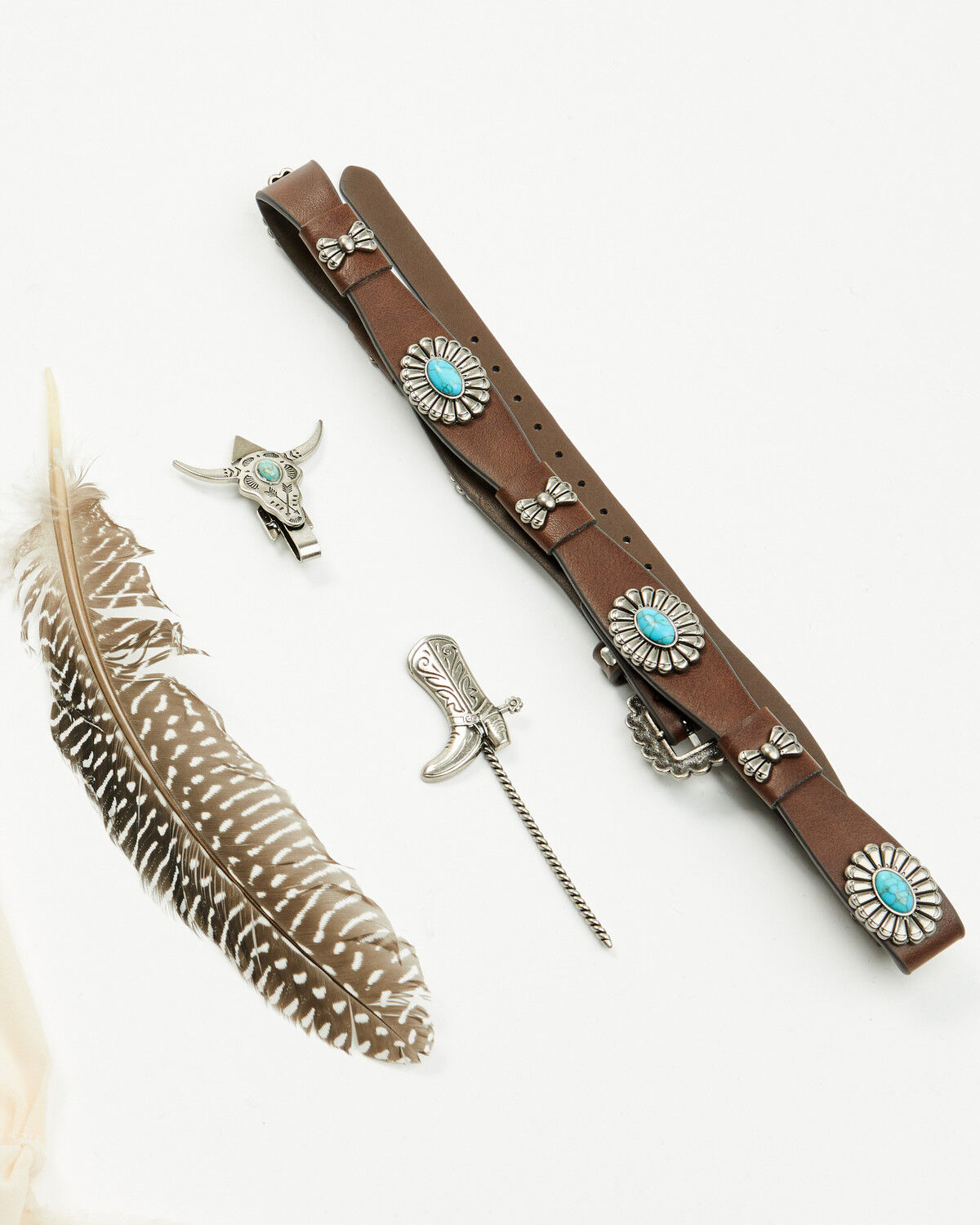 Boot Barn Concho Western Hat Accessory Set