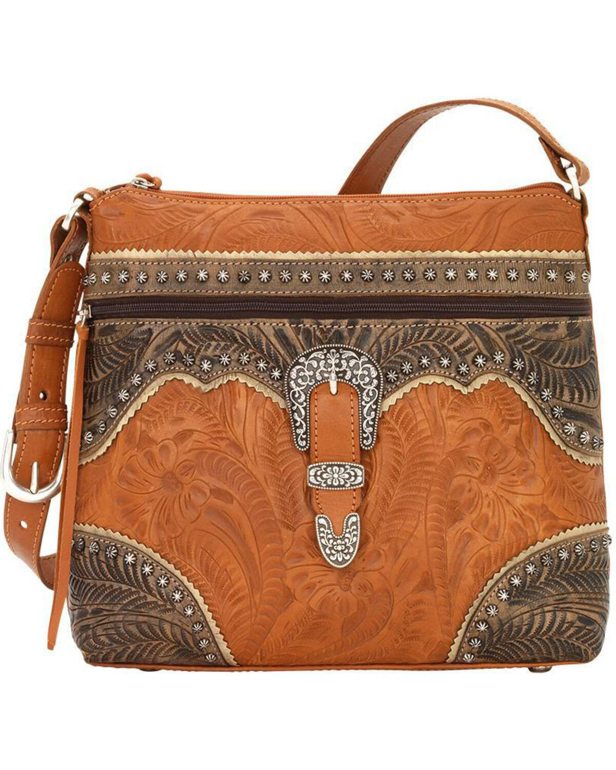 Women's American West Saddle Ridge Zip Top Shoulder Bag