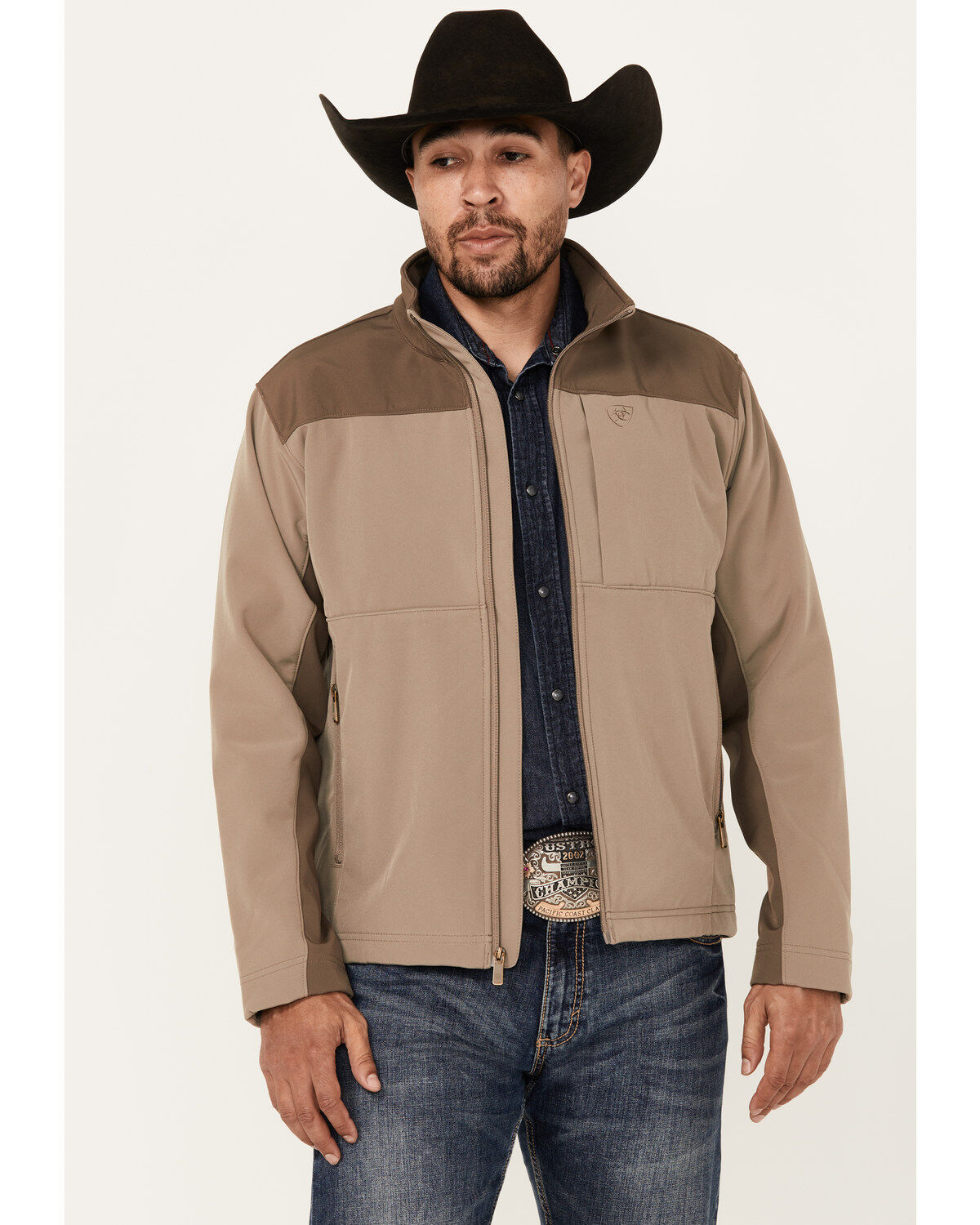 Men's Ariat Wyatt Color Block Softshell Jacket