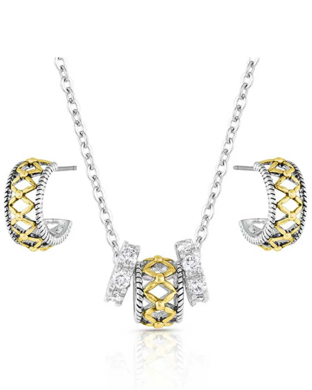 Women's Montana Silversmiths Montana Gold Woven Jewelry Set - 2 Piece