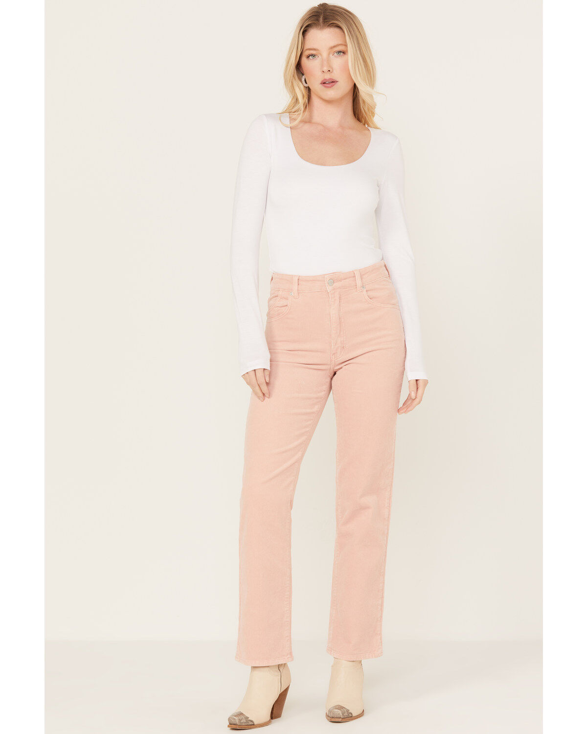 Women's Rolla's Peony High Rise Original Chord Straight Jeans