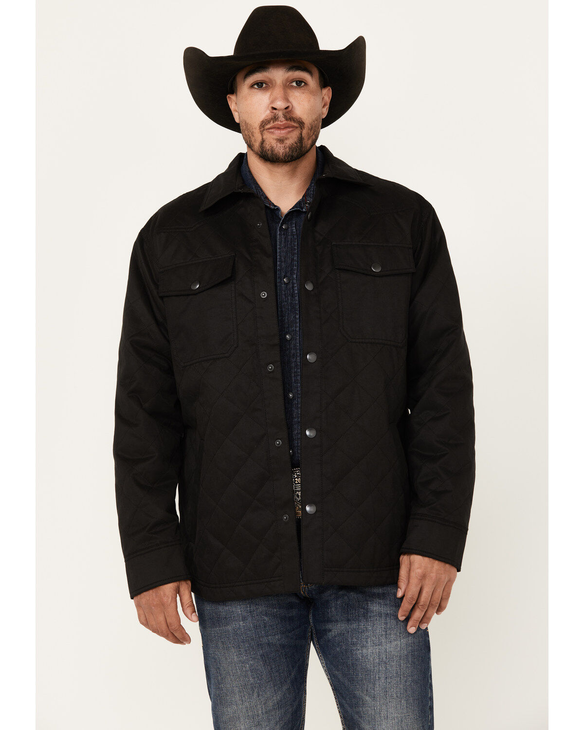 Men's Ariat Grizzly Solid Canvas Shirt Jacket