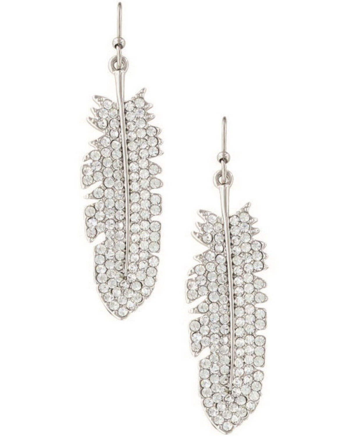 Women's Montana Silversmiths Shimmering Feather Earrings