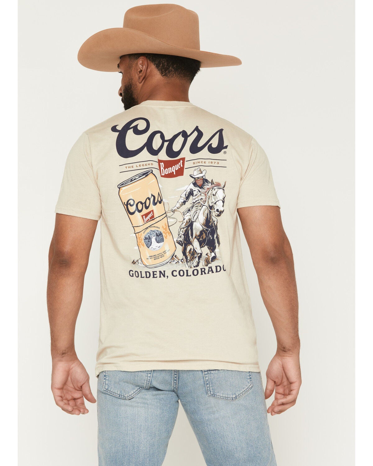 Men's Coors Boot Barn Exclusive Cowboy Lasso Short Sleeve Graphic T-Sh