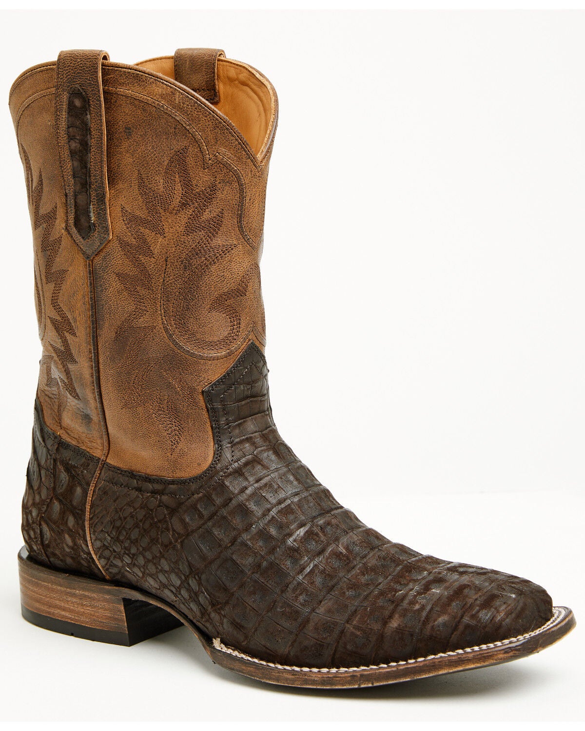 Men's Cody James Black 1978 The Hayward Exotic Caiman Belly Western B
