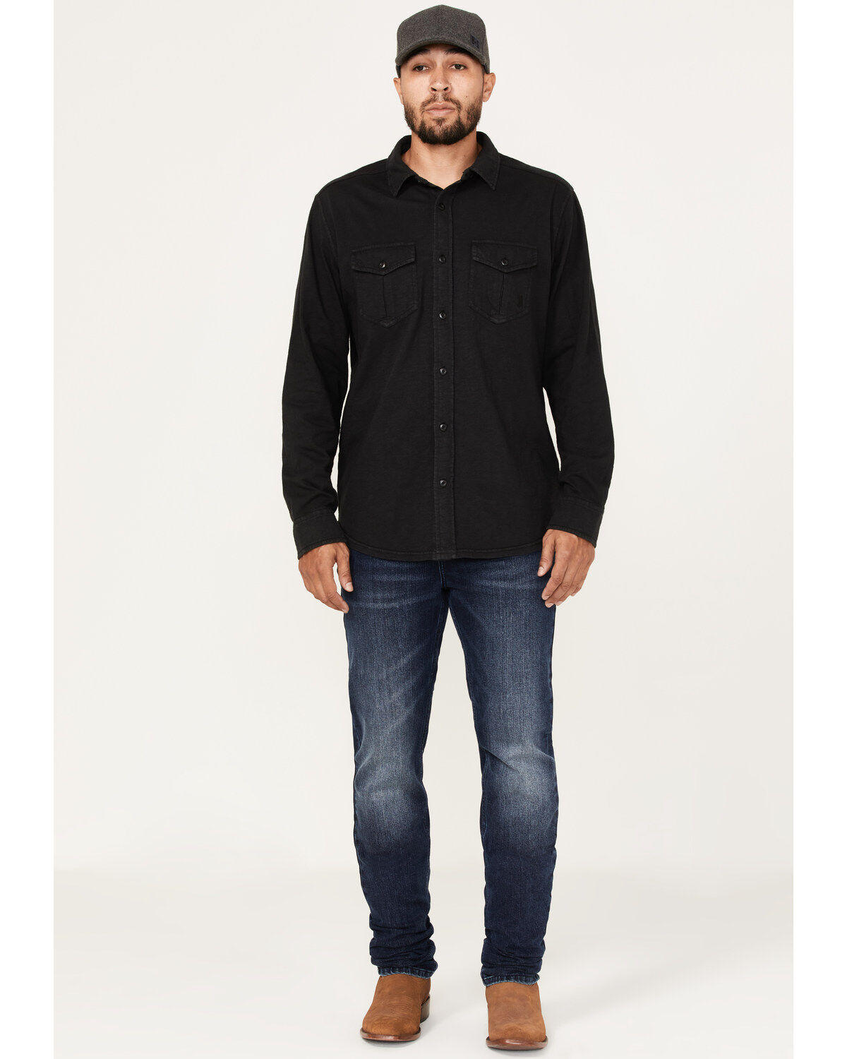 Men's Brothers and Sons Highline Trail Medium Dark Wash Stretch Slim S