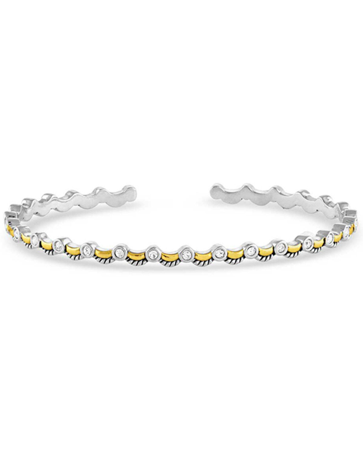 Women's Montana Silversmiths Gold Crystal Cuff