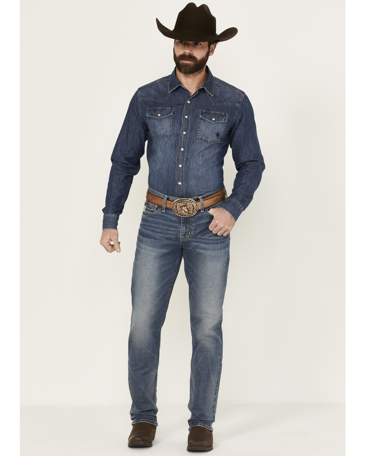 Men's Cinch Jesse Medium Stonewash Slim Straight Performance Stretch J