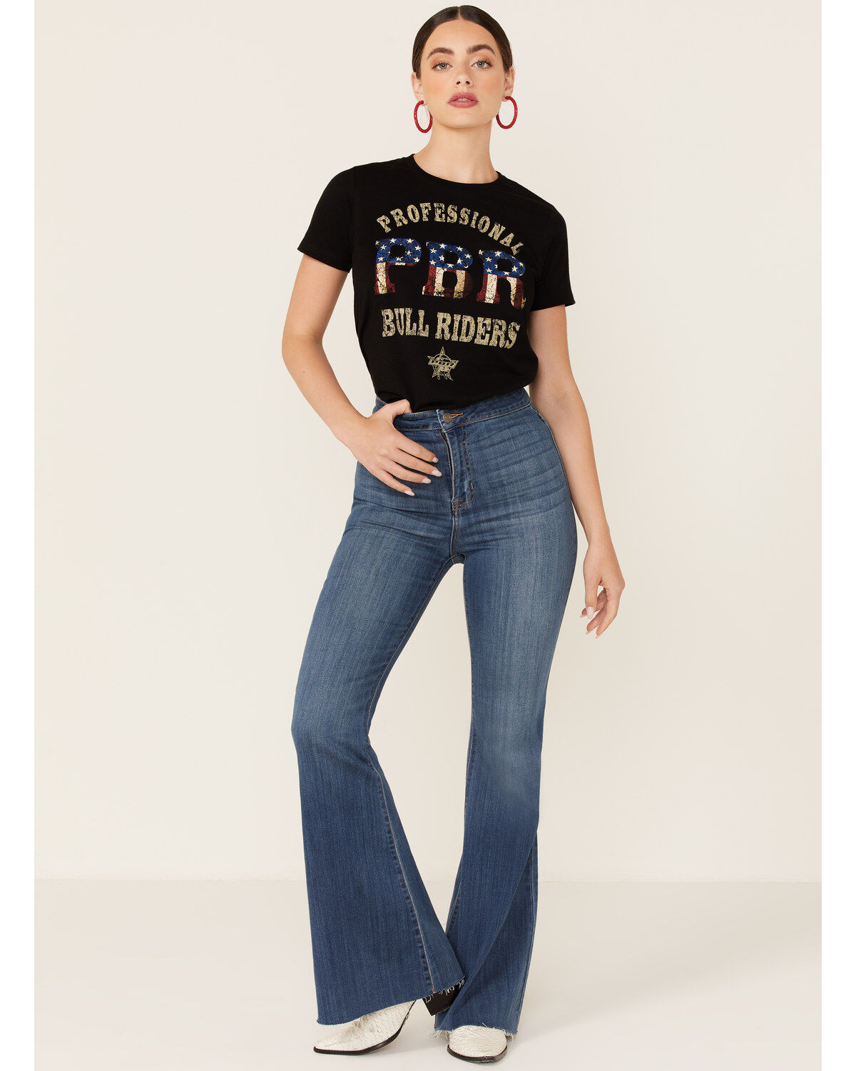Women's Changes Professional Bull Riders Short Sleeve Graphic Tee - Bl