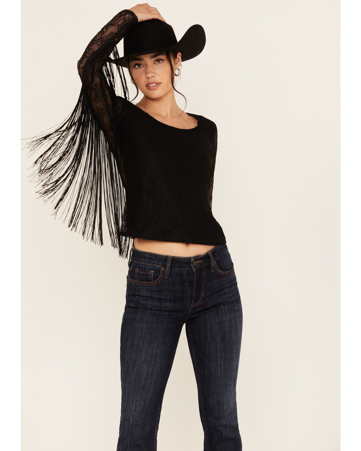 Women's Idyllwind Russello Lace Fringe Long Sleeve Shirt