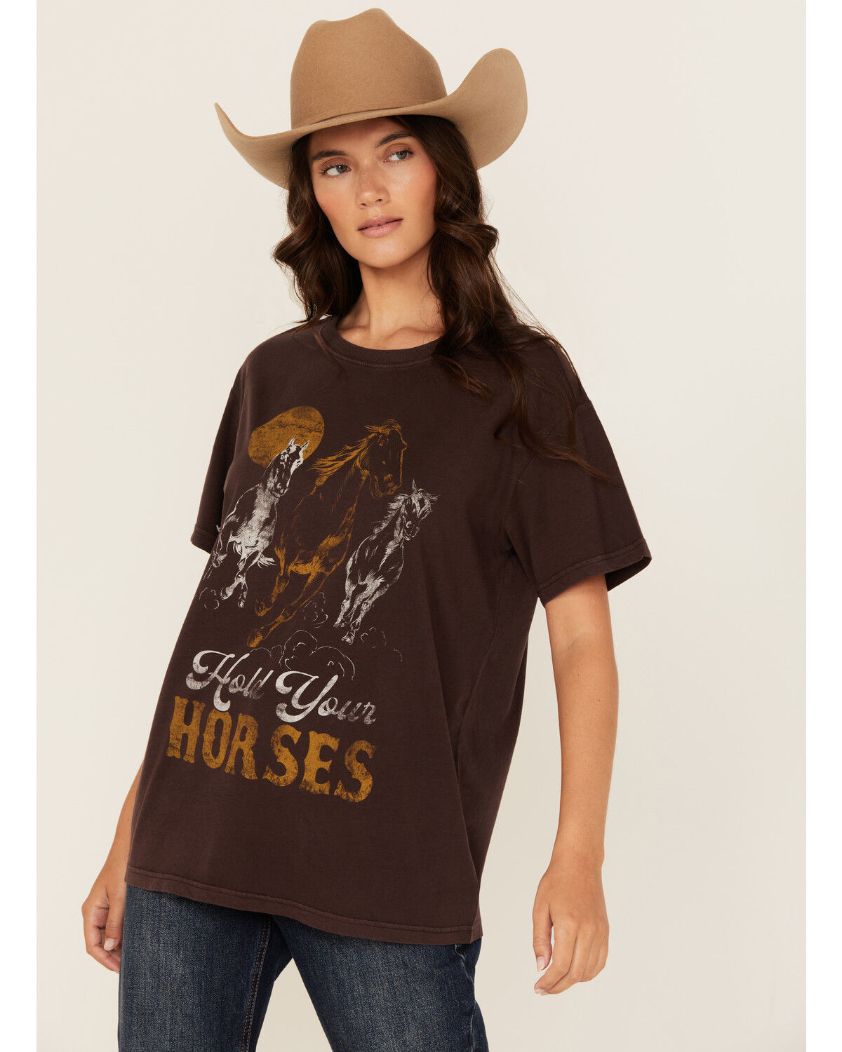 Women's Shyanne Hold Your Horses Short Sleeve Graphic Tee