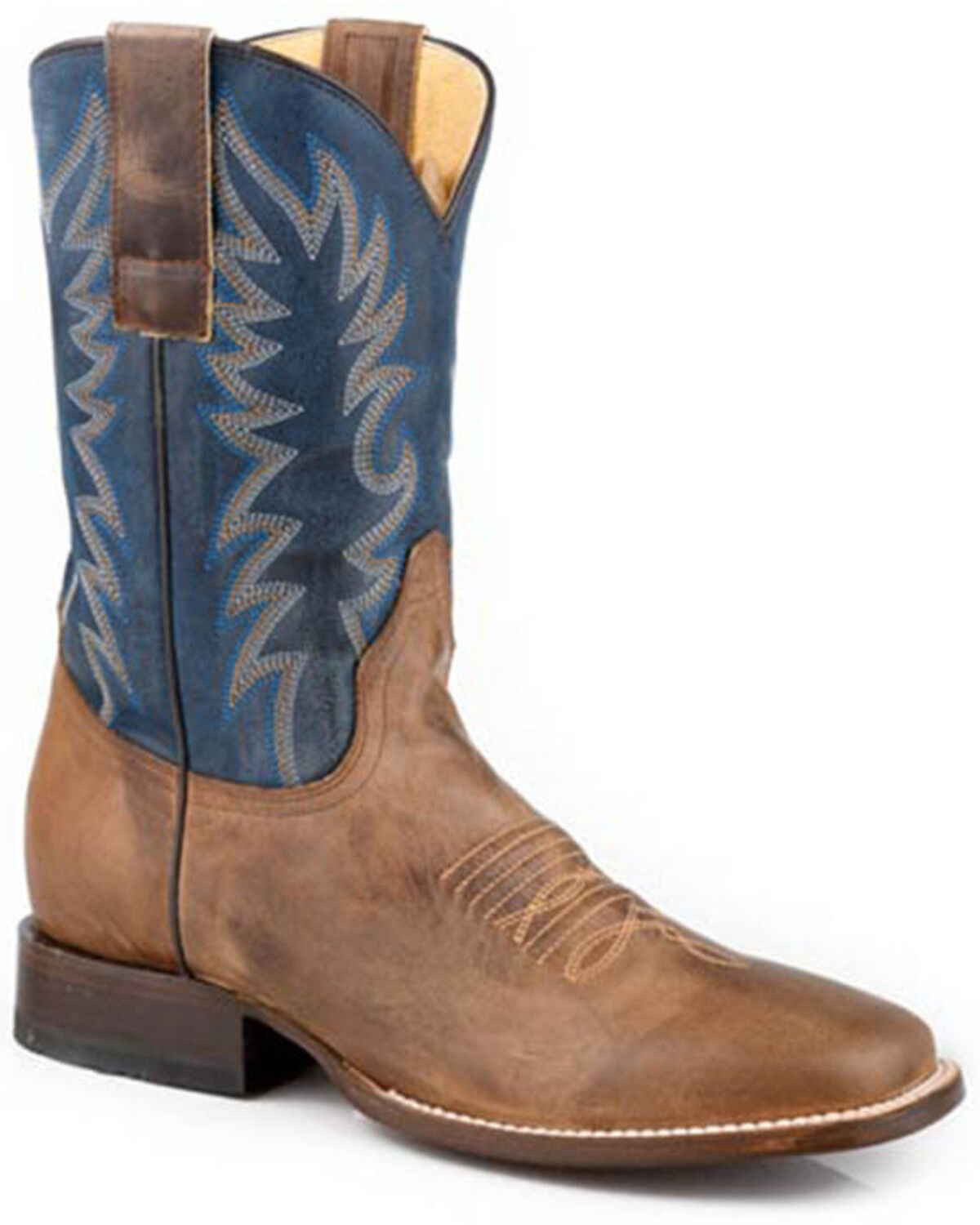 Men's Roper Bart Western Boots - Broad Square Toe