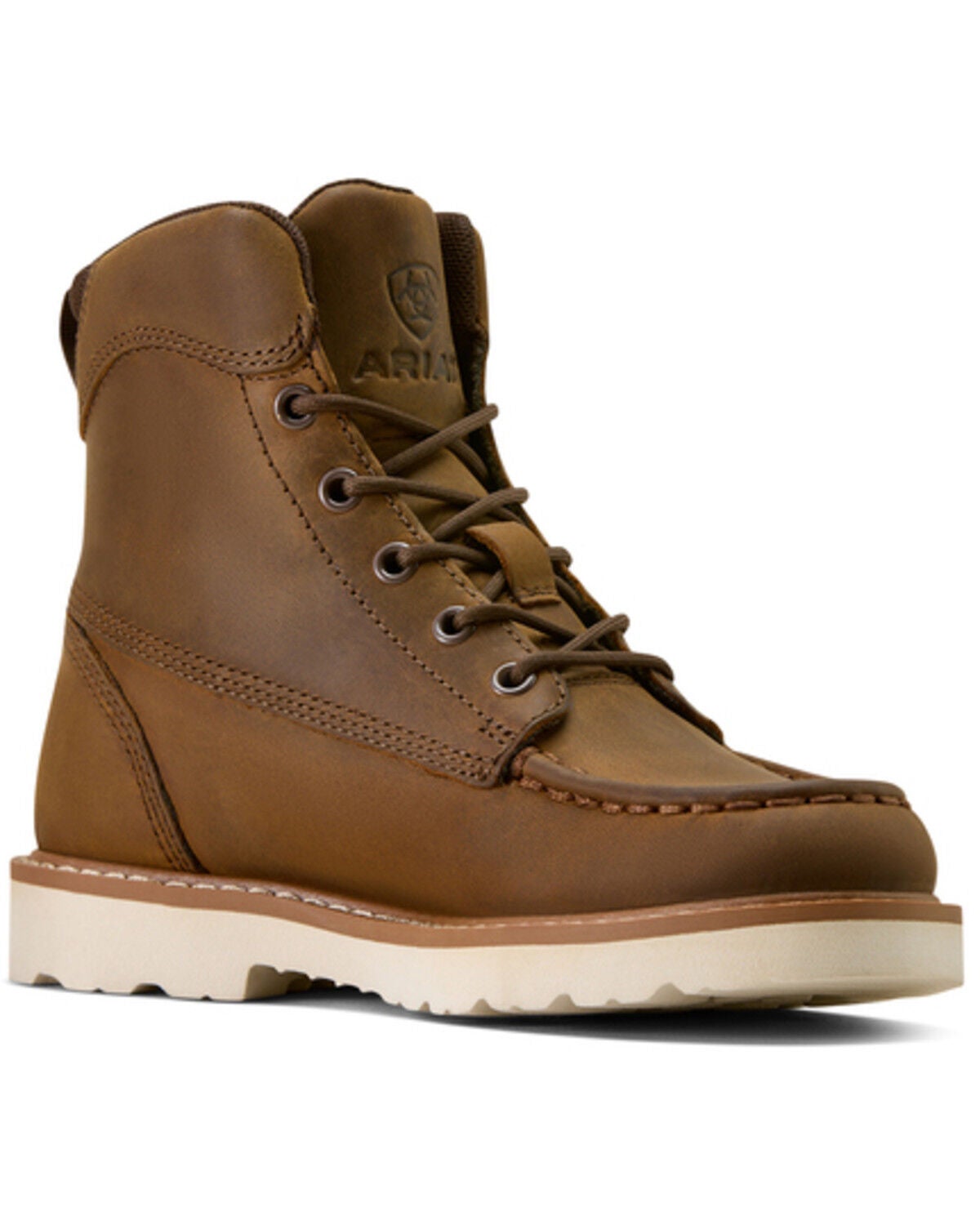 Boys' Ariat Lift Lacer Lace-Up Work Boots - Moc Toe