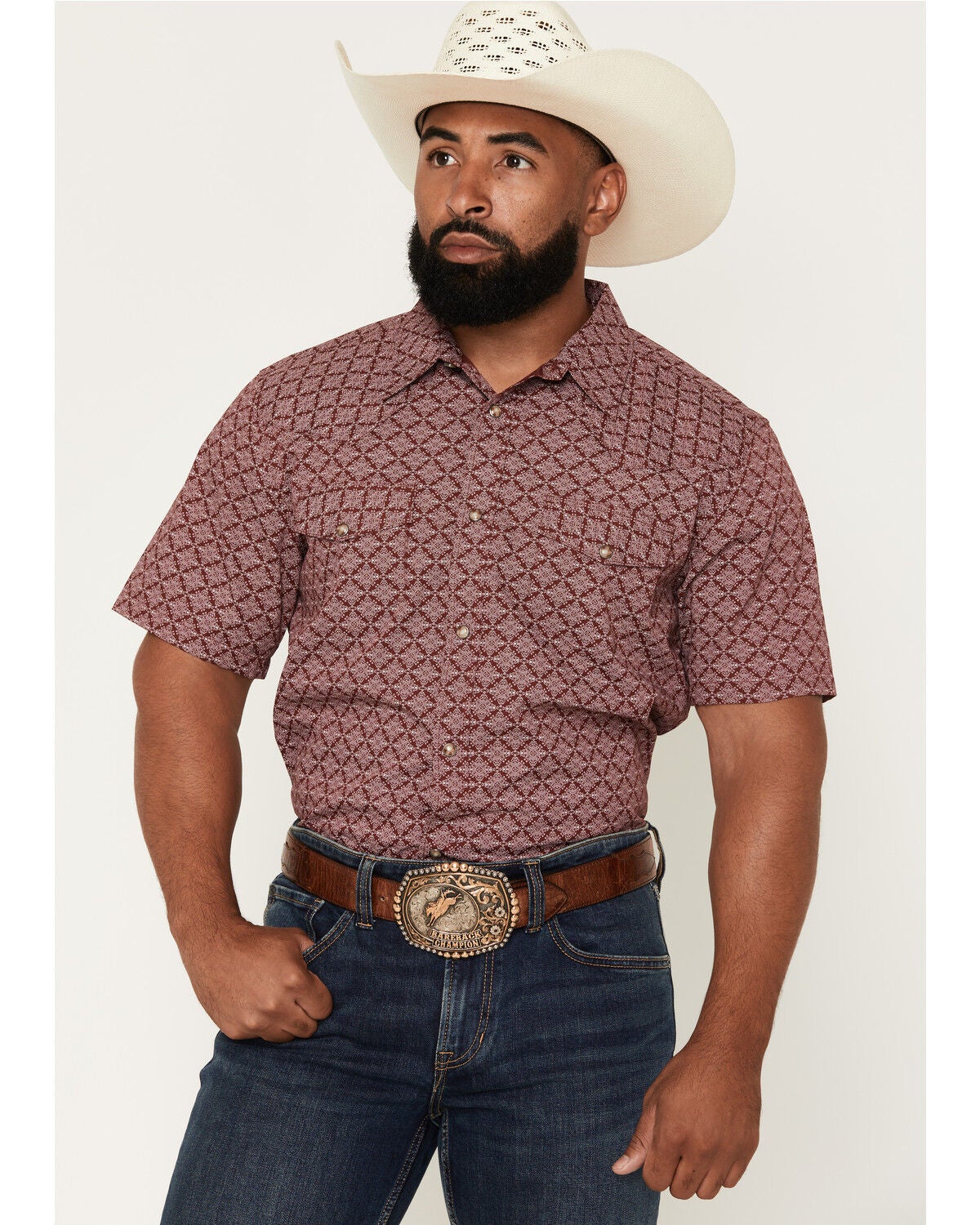 Men's Gibson Trading Co Gypsy Den Medallion Print Short Sleeve Snap We
