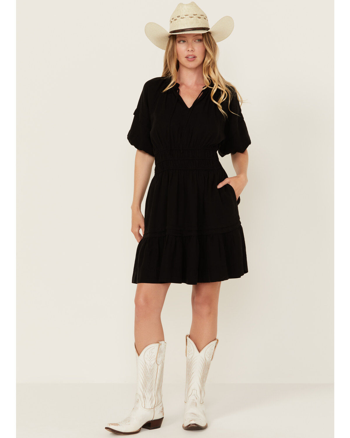 Women's Velvet Heart Tencel Short Sleeve Mini Dress