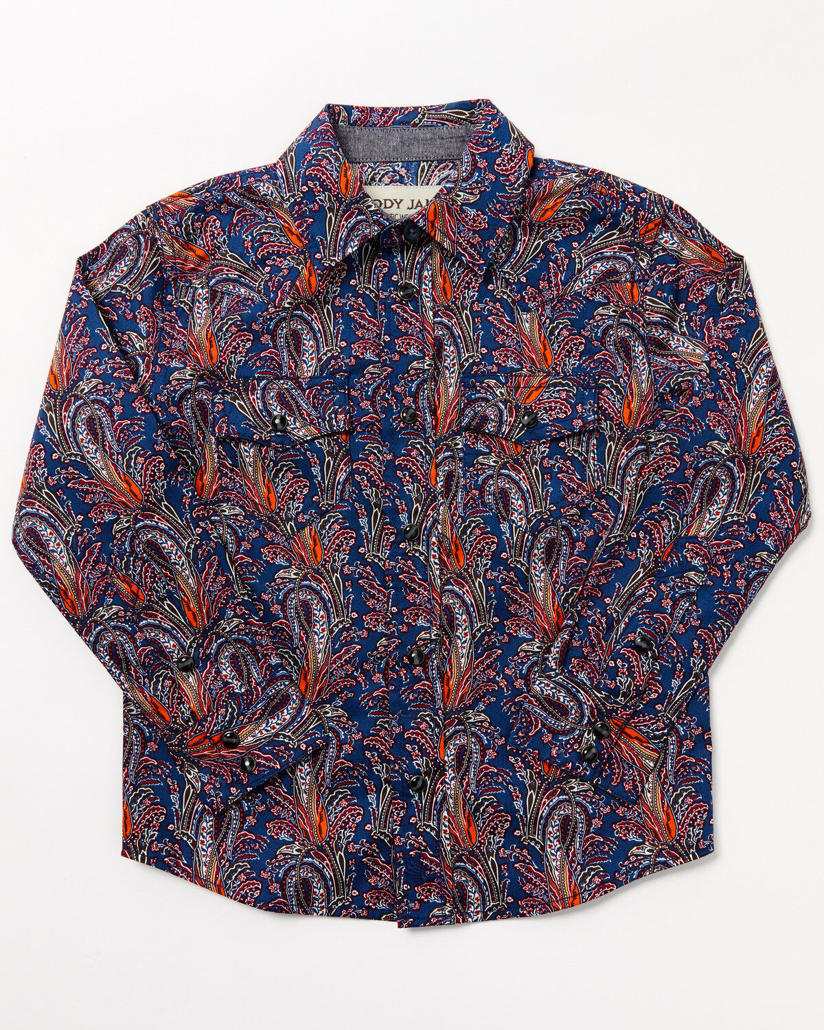 Boys' Cody James Toddler Jefferson Printed Long Sleeve Snap Western Sh