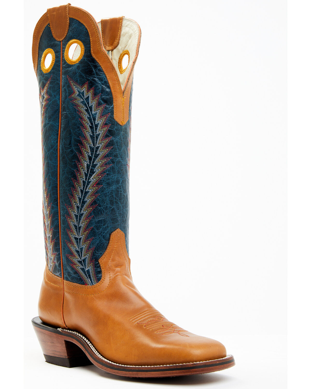 Men's Hondo Boots Crazy Horse Western Boots - Broad Square Toe