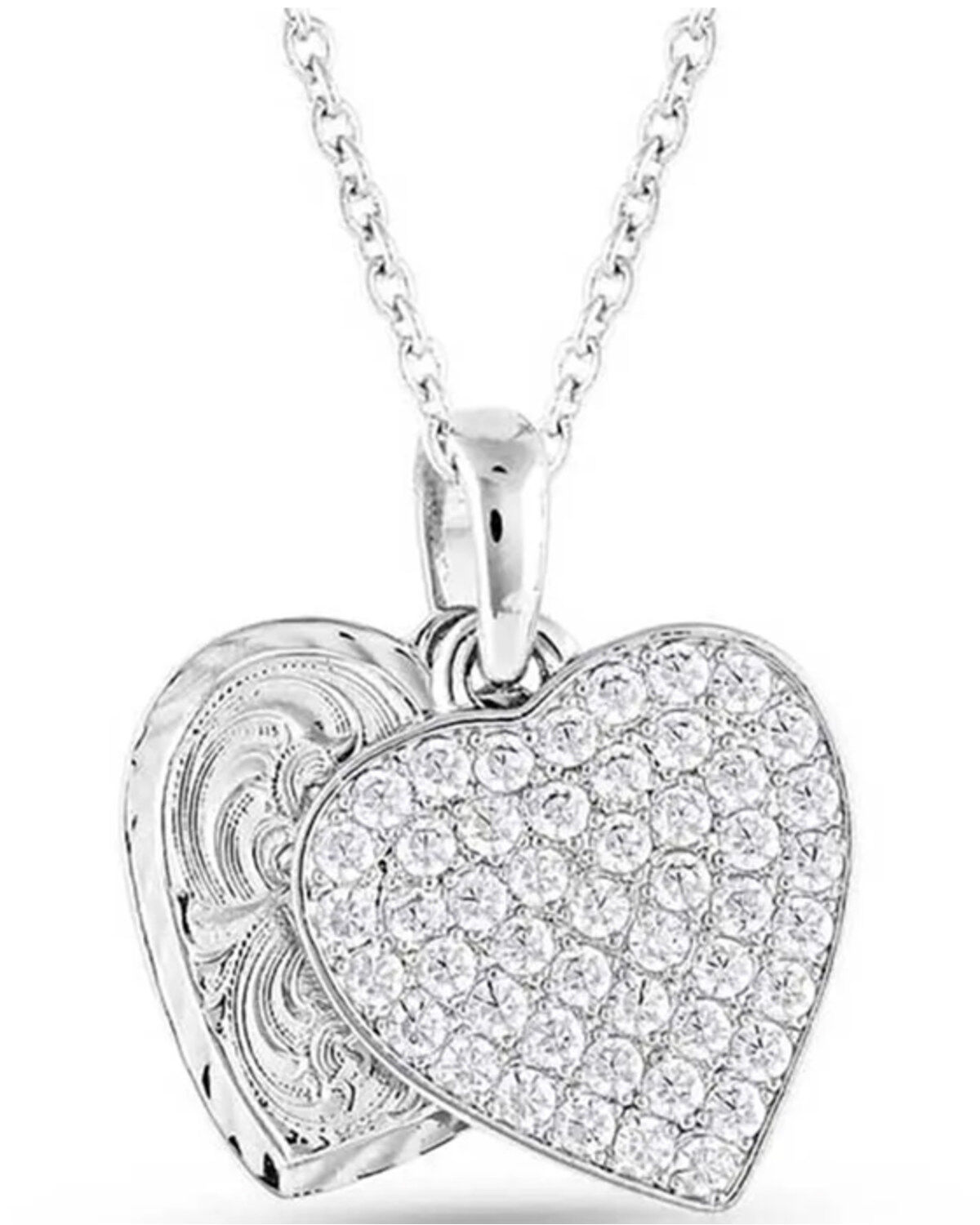 Women's Montana Silversmiths Country Charm Crystal Love Necklace