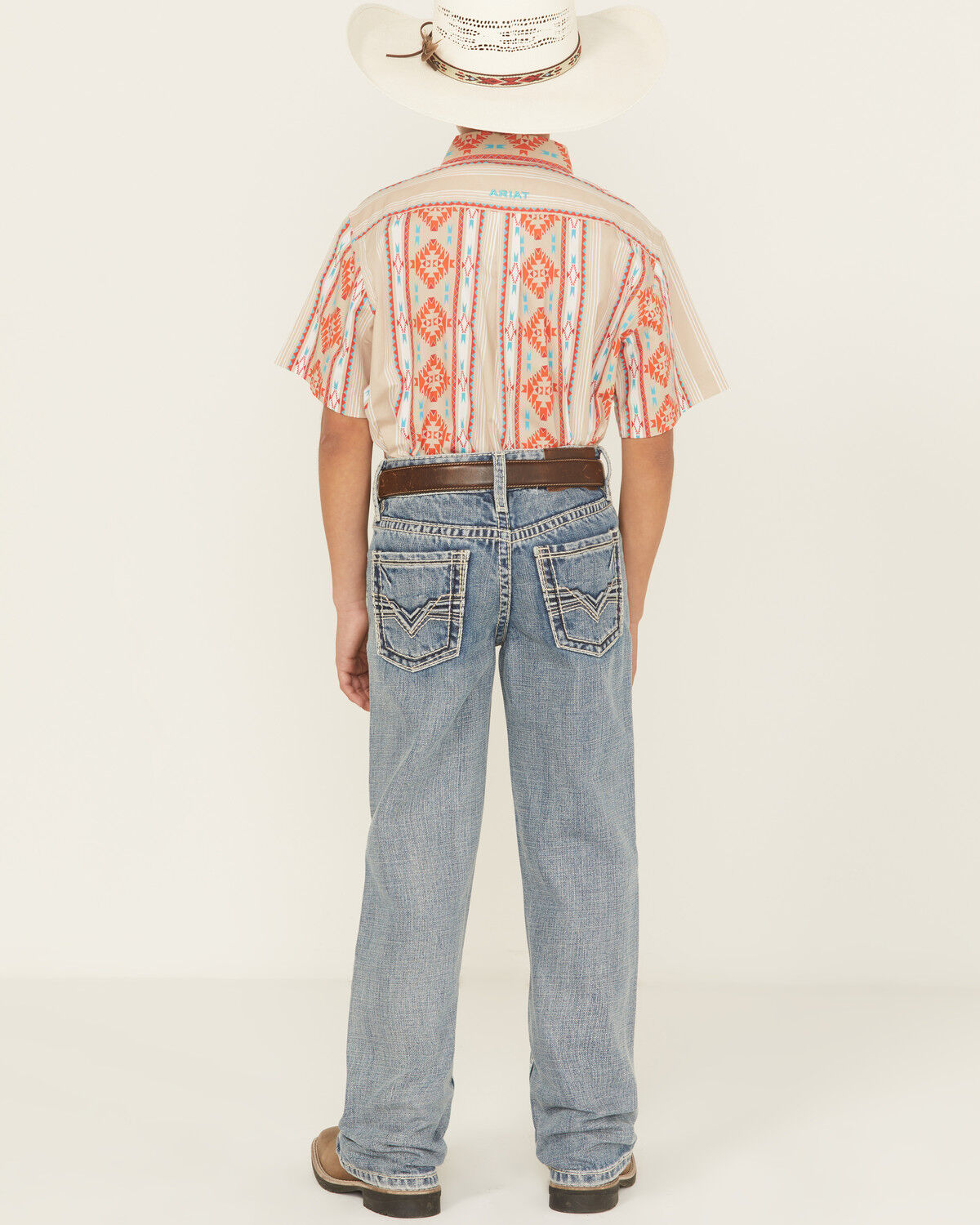 Boys' Rock & Roll Denim Light Wash Raised Bootcut Denim Jeans