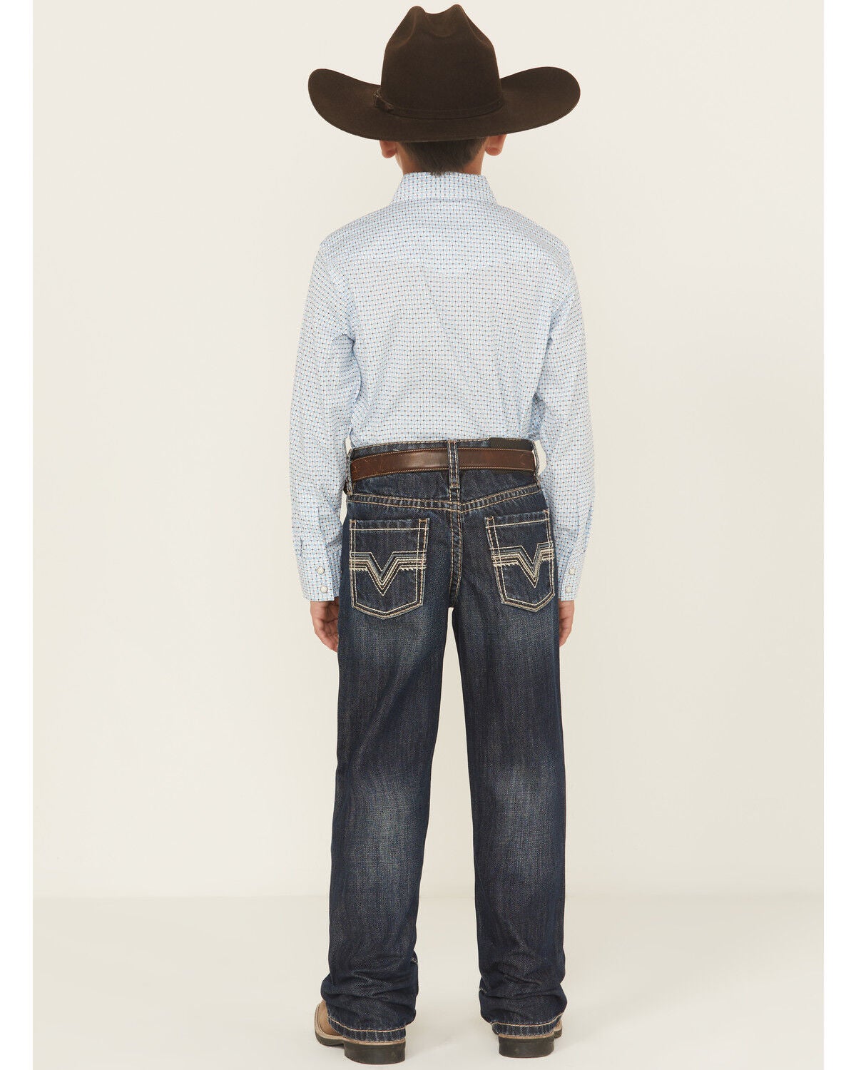 Boys' Rock & Roll Denim Dark Wash Raised Bootcut Denim Jeans