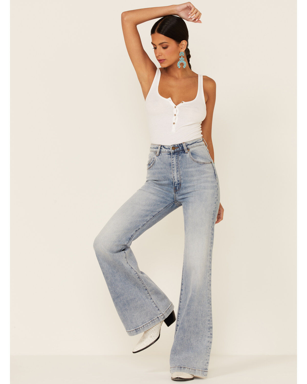 Women's Rolla's East Coast Medium Wash Flare Jeans