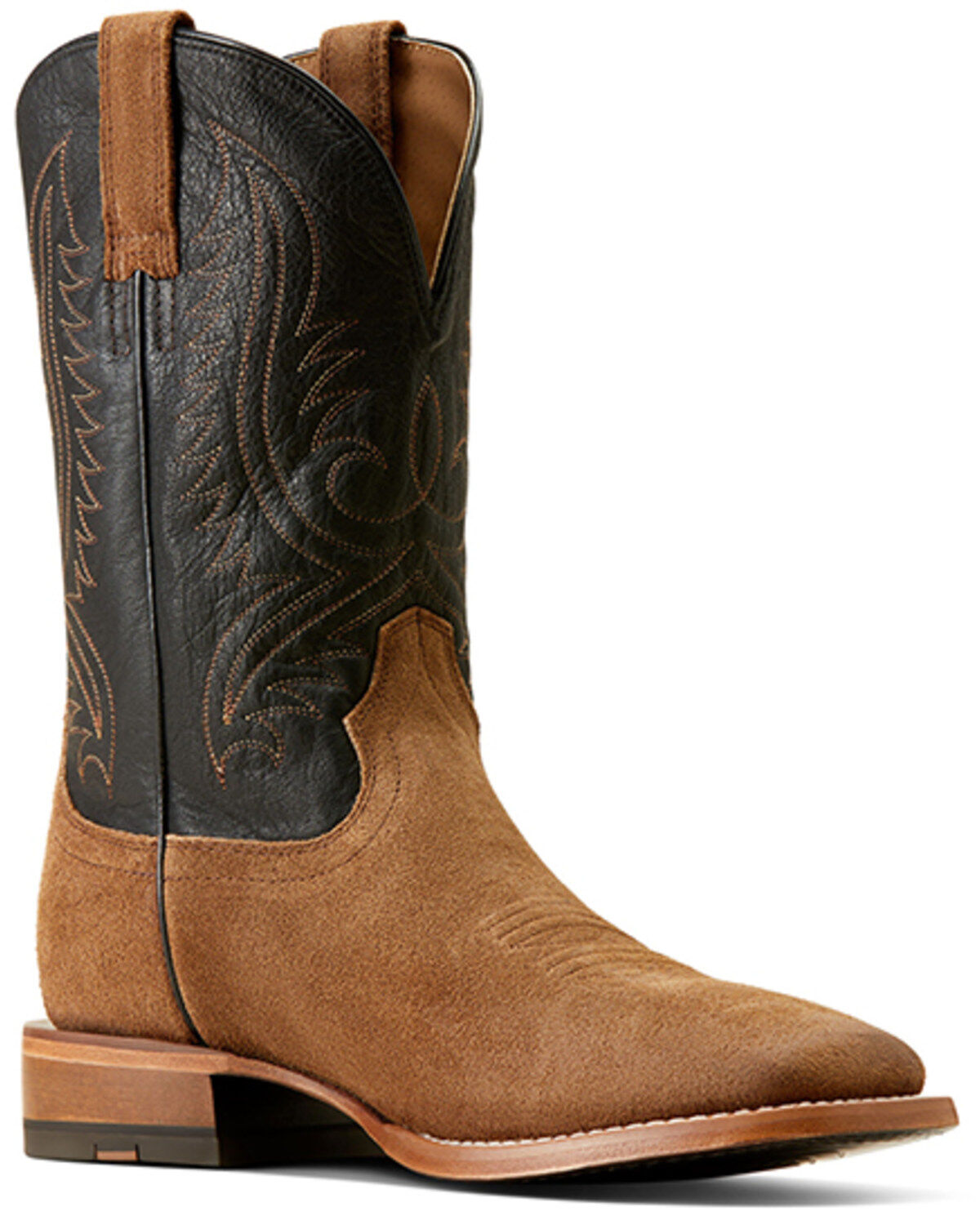 Men's Ariat Circuit Paxton Suede Western Boots - Broad Square Toe