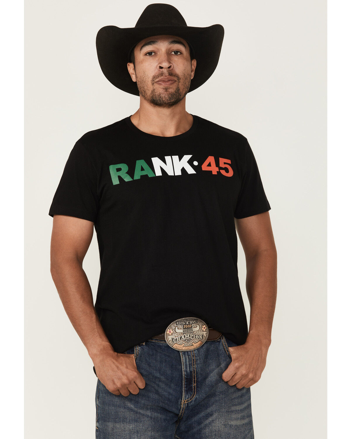 Men's RANK 45 Rosarito Mexico Logo Short Sleeve Graphic T-Shirt