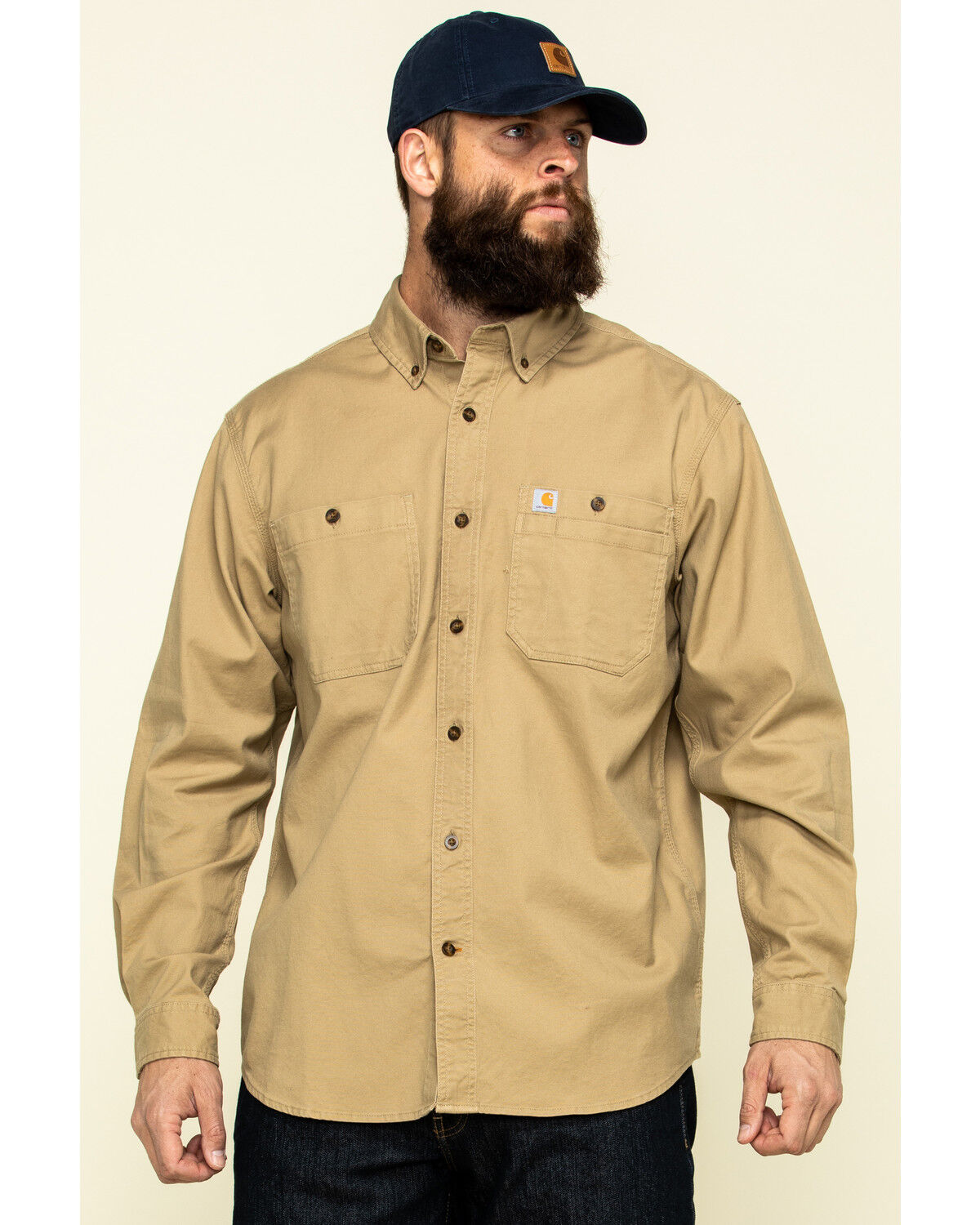 Men's Carhartt Rugged Flex Rigby Long Sleeve Work Shirt - Tall
