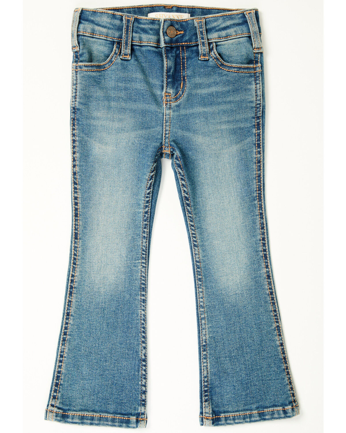Girls' Shyanne Toddler Shayla Bootcut Embroidery Stretch Denim Jeans