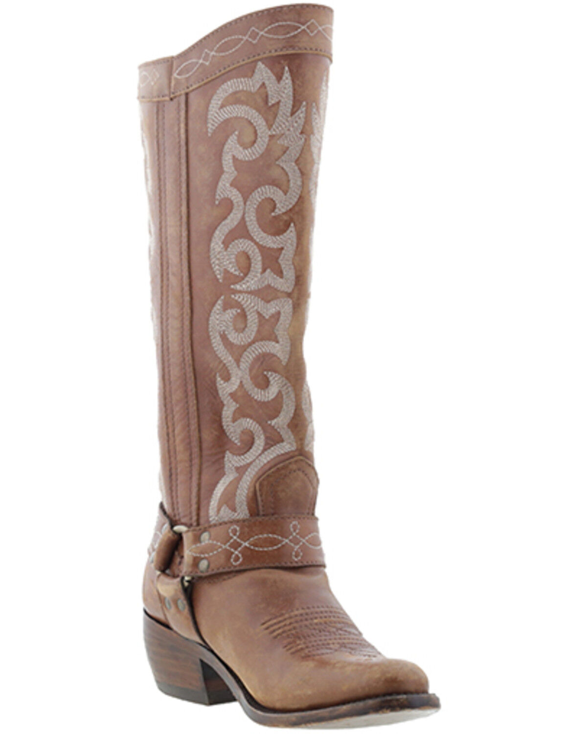 Women's Liberty Black Taylor Greta Harness Boots - Round Toe