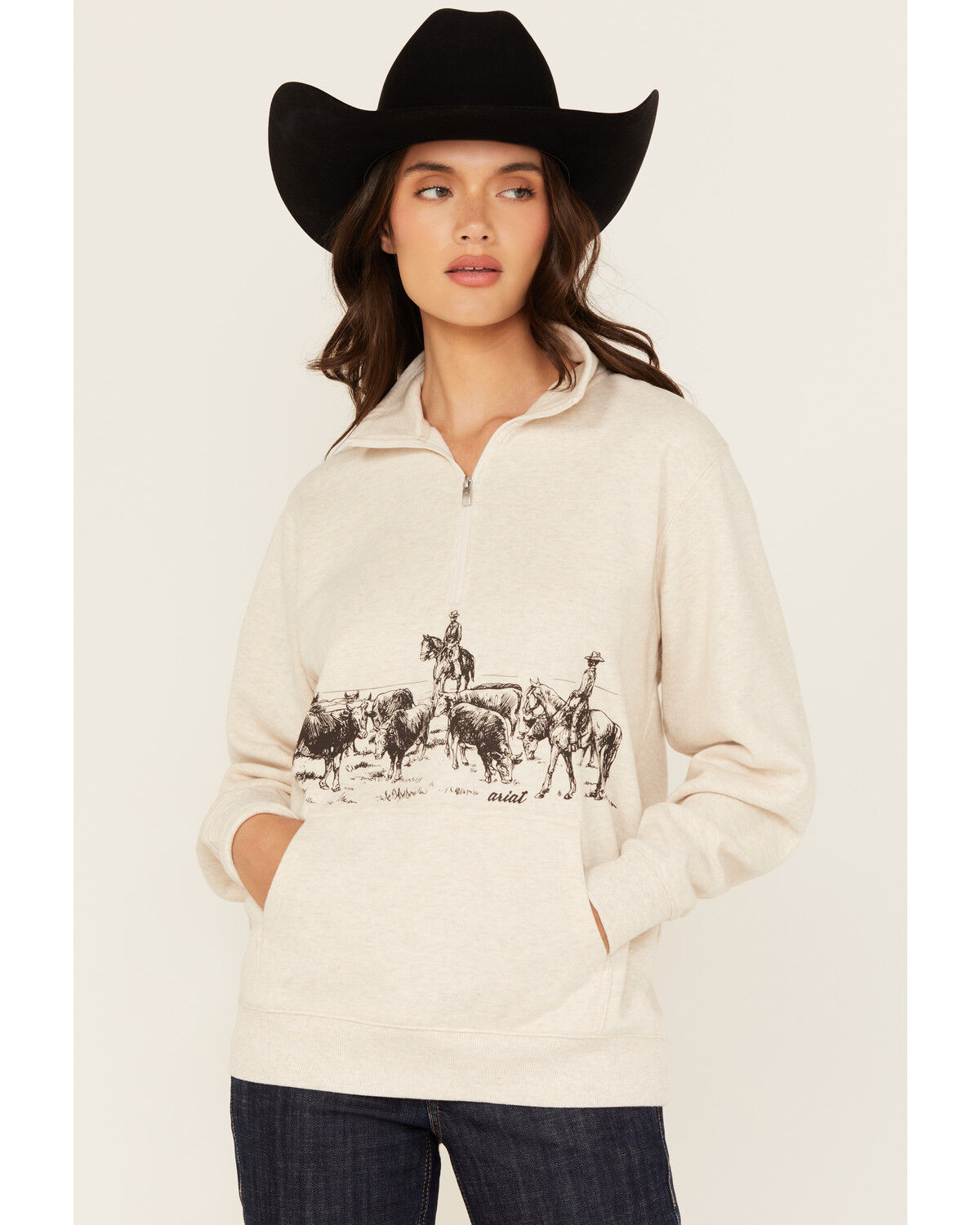 Women's Ariat Boot Barn Exclusive 1/2 Zip Scenic Pullover