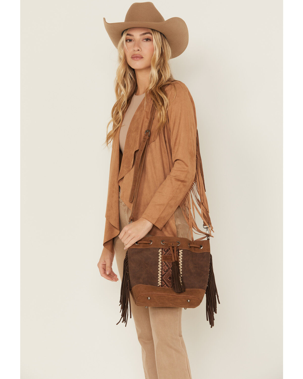 Women's Wrangler Boot Barn Exclusive Braided Tote Bag