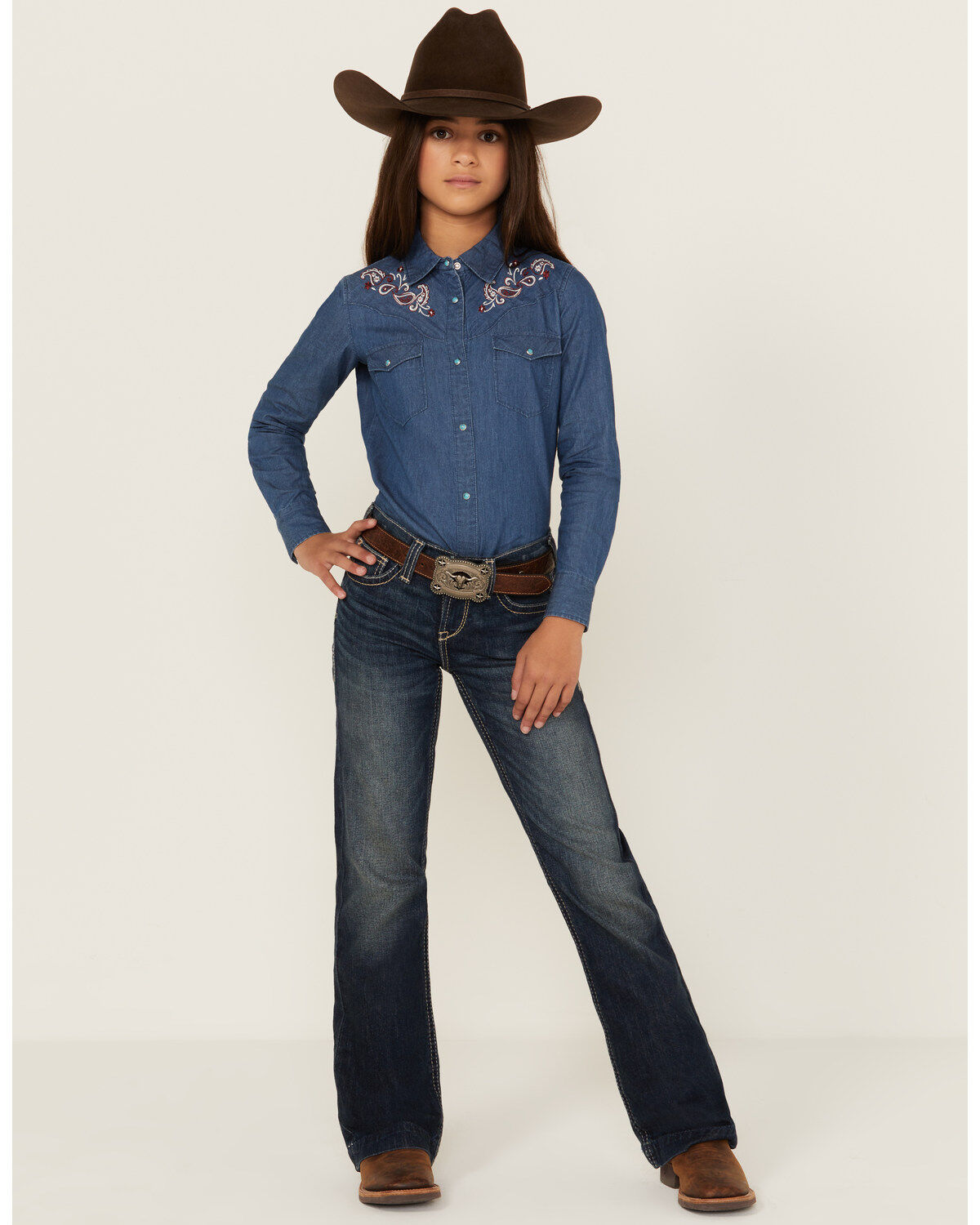 Girls' Ariat R.E.A.L. Olivia Trouser Stretch Denim Jeans