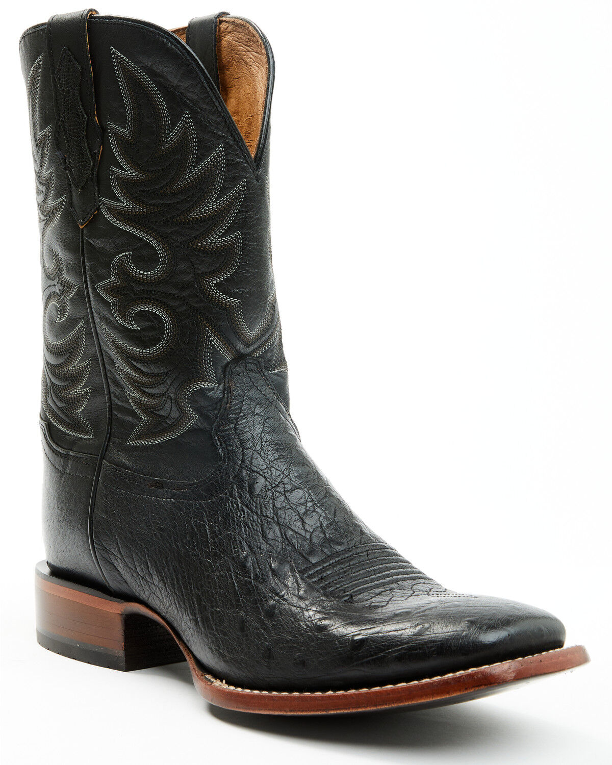Men's Cody James Exotic Full Quill Ostrich Western Boots - Broad Squar