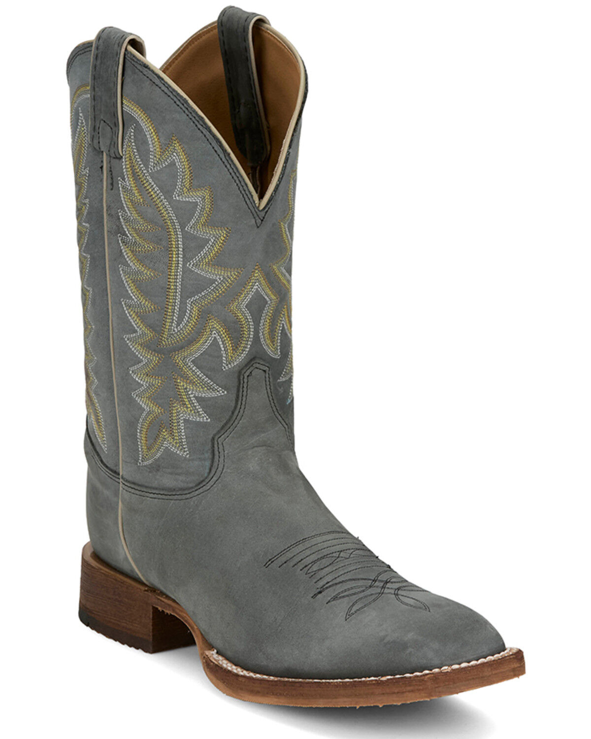 Men's Justin Rancho Western Boots - Broad Square Toe