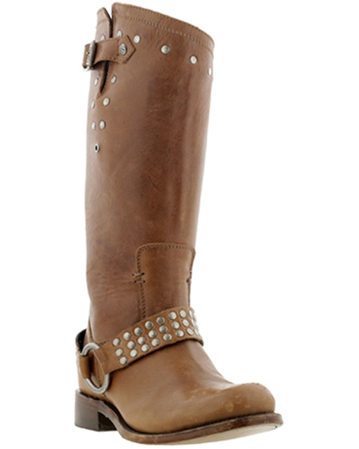 Women's Liberty Black Veronica Harness Boots - Round Toe