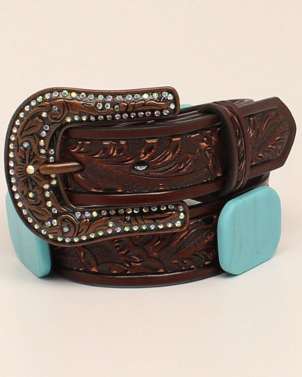 Girls' 3D Embossed Western Belt