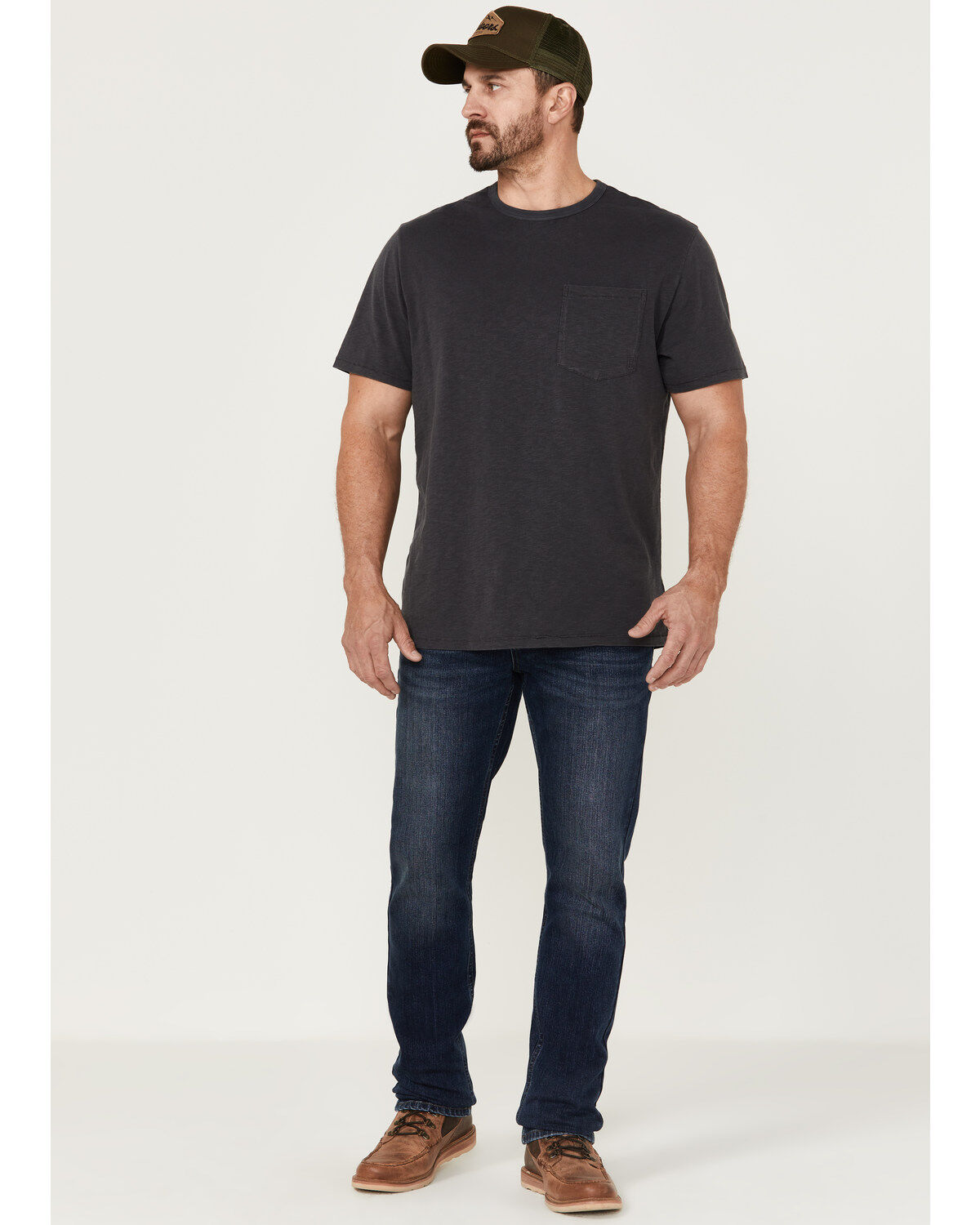 Men's Brothers and Sons Diamond Back Dark Wash Stretch Slim Straight J
