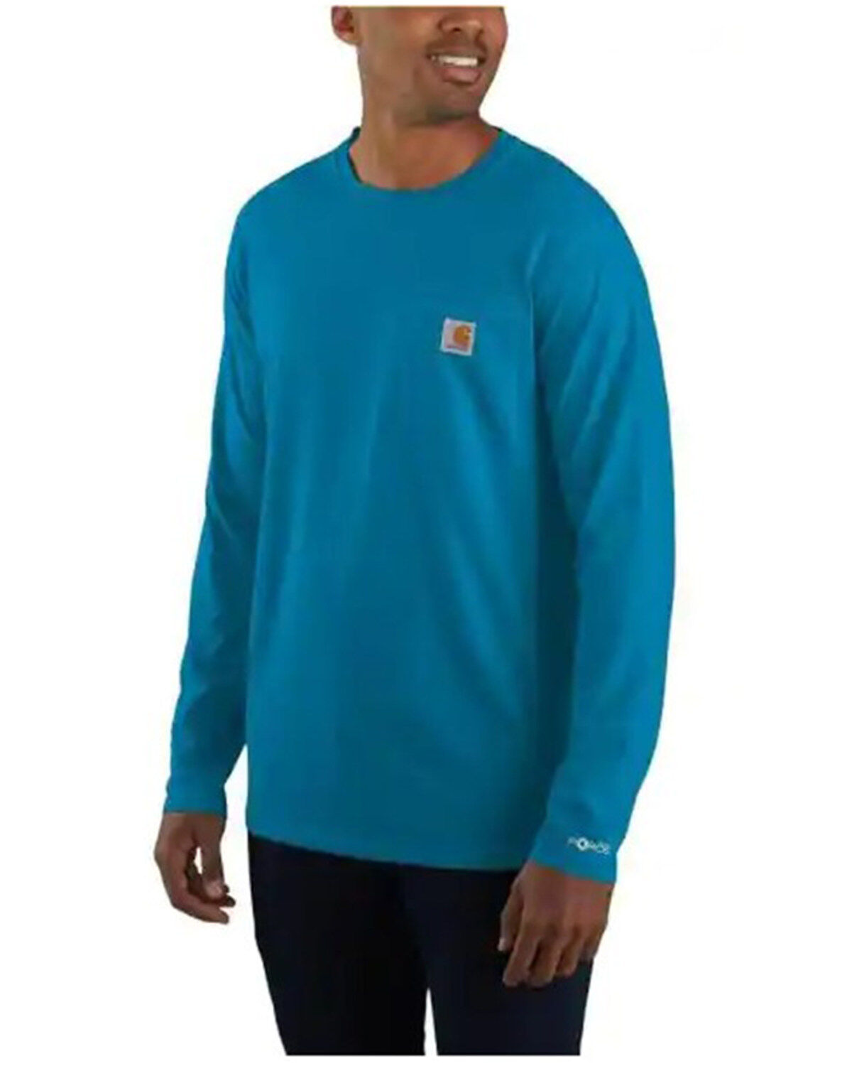 Men's Carhartt Force Relaxed Fit Midweight Long Sleeve Logo Pocket Wor