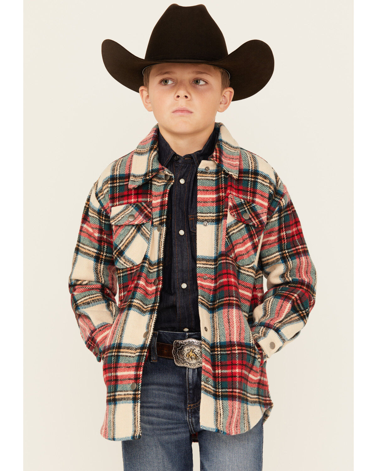 Boys' Fornia Winter Tartan Shirt Jacket