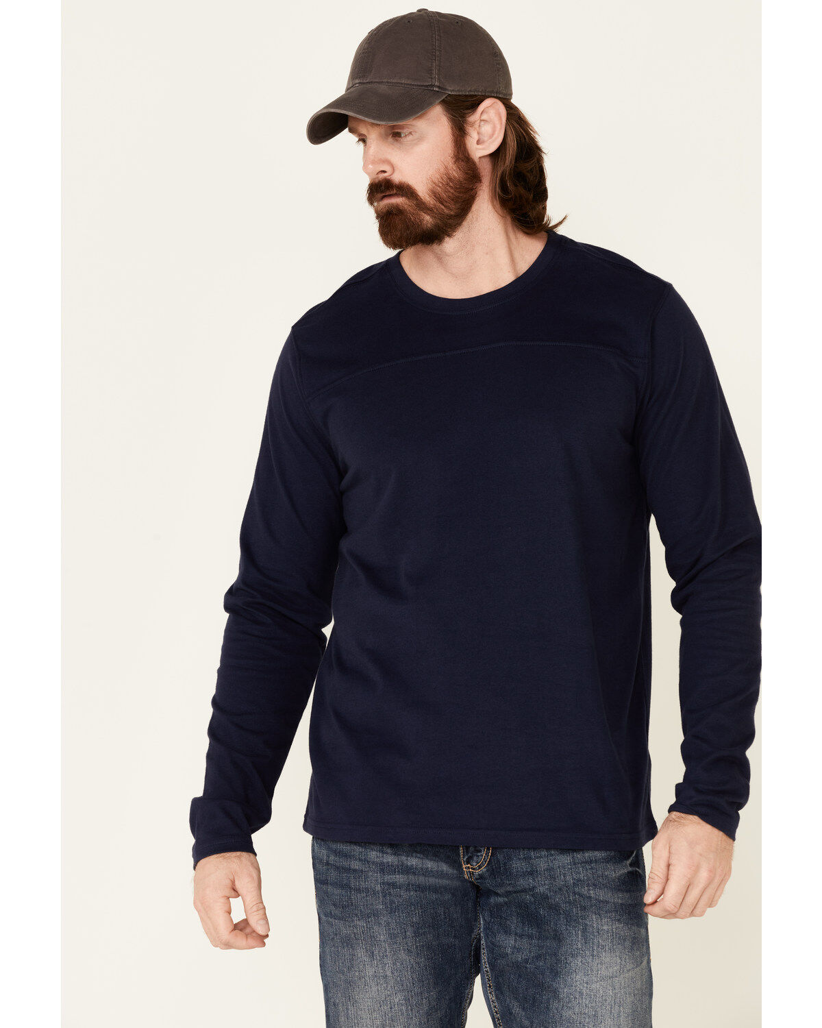 Men's North River Moleskin Crew Long Sleeve T-Shirt