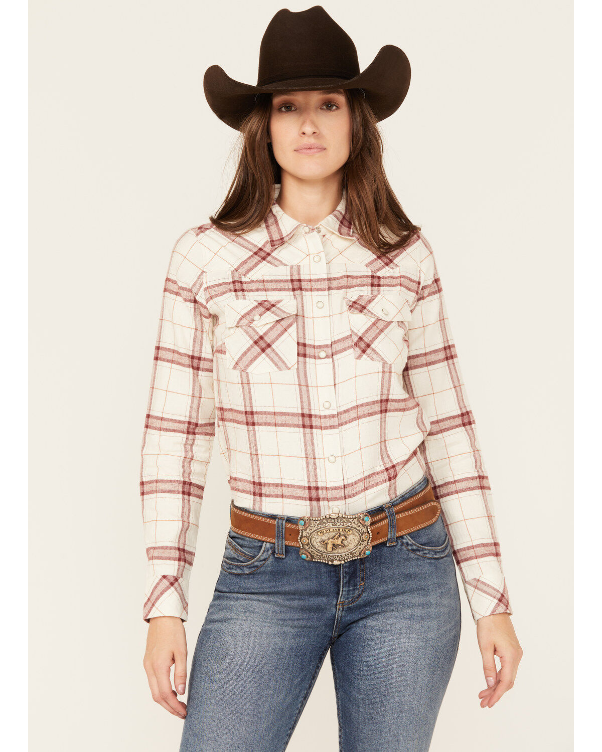 Women's Shyanne Willow Long Sleeve Snap Western Flannel Shirt