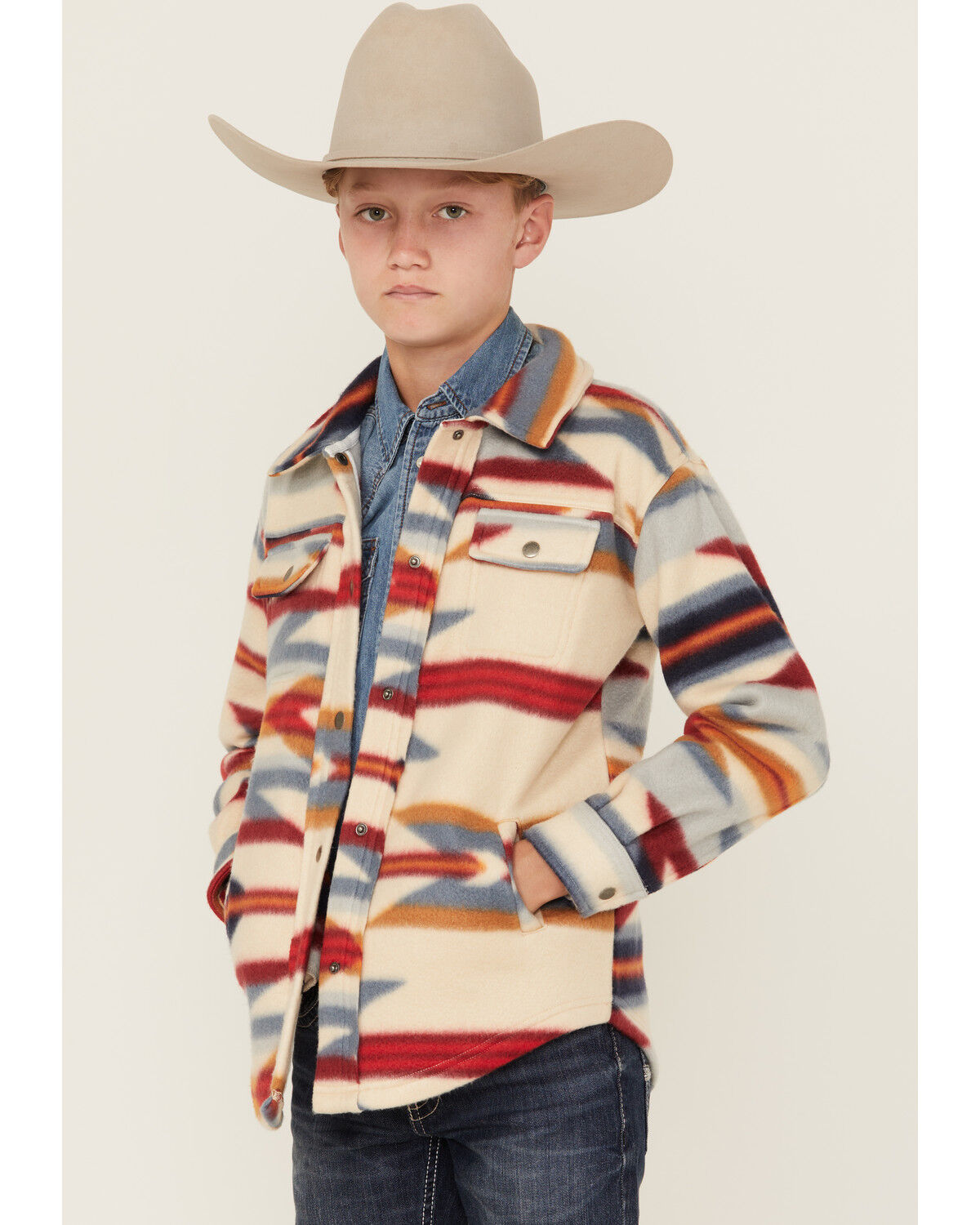 Boys' Fornia Southwestern Print Snap Shacket