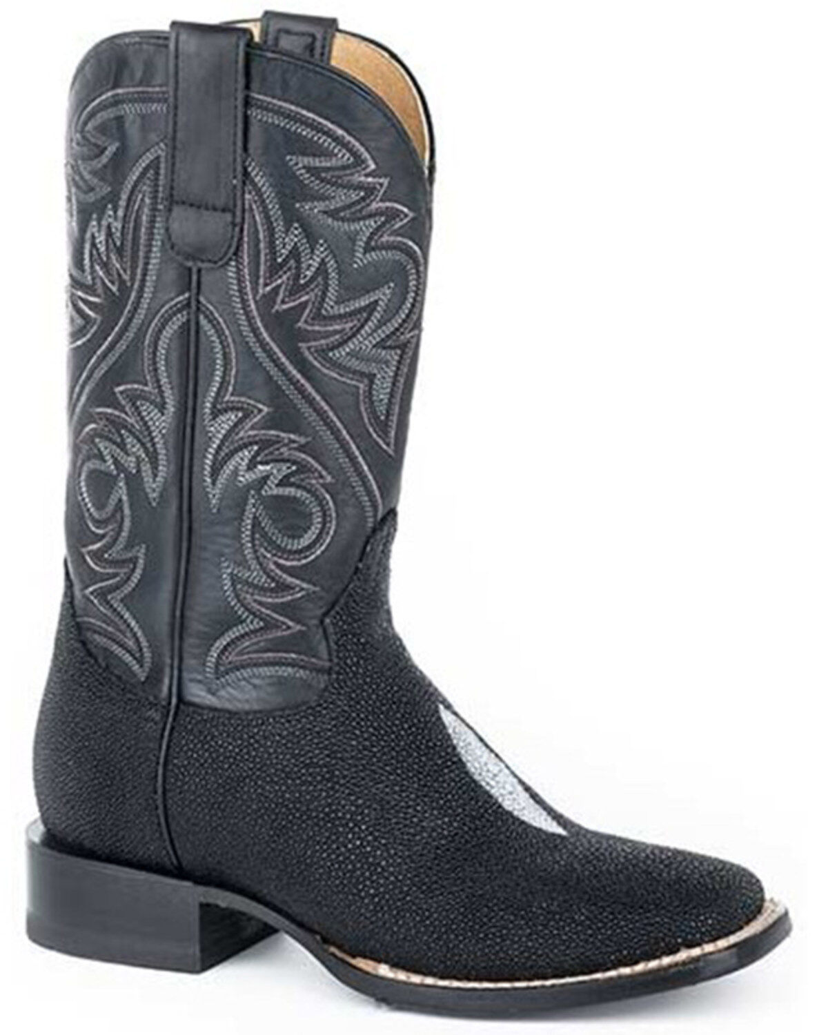 Men's Roper Silas Stingray Exotic Western Boots - Square Toe