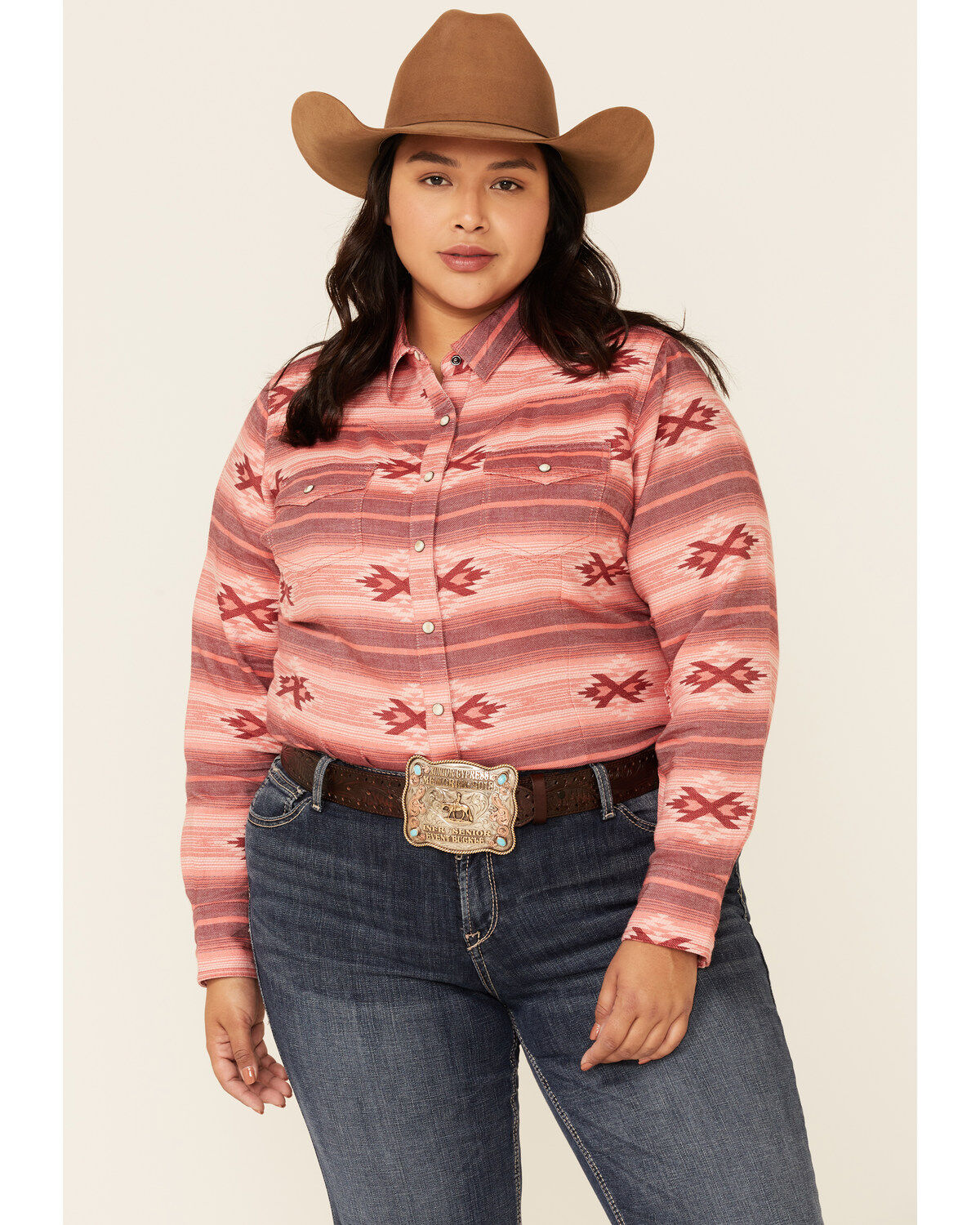 Women's Ariat Adorable Serape Print Long Sleeve Snap Western Core Shir