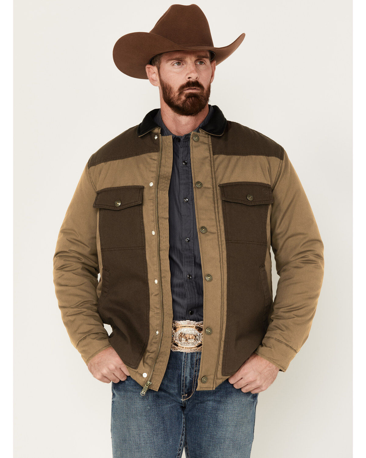 Men's Blue Ranchwear Waxed Canvas Jacket