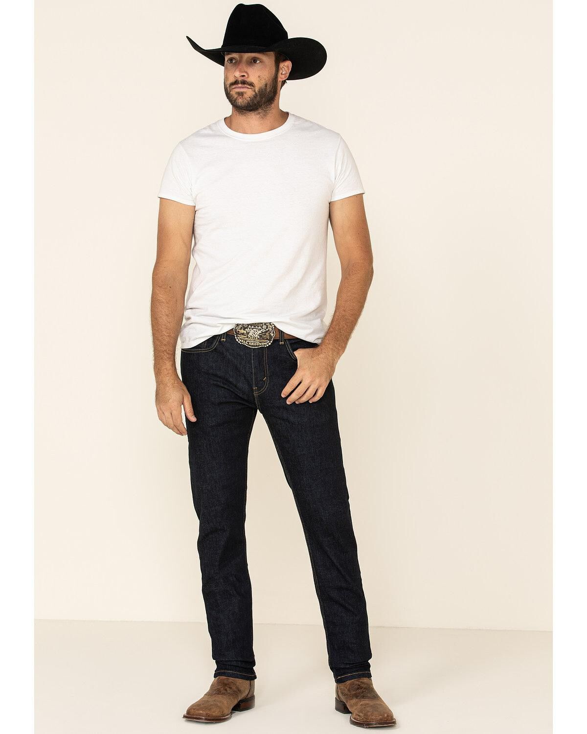 Men's Levi's 502 Dark Hollow Rinse Tapered Stretch Regular Straight Le