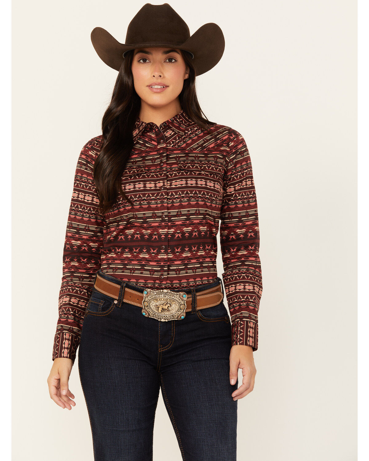Women's Shyanne Southwestern Print Riding Shirt