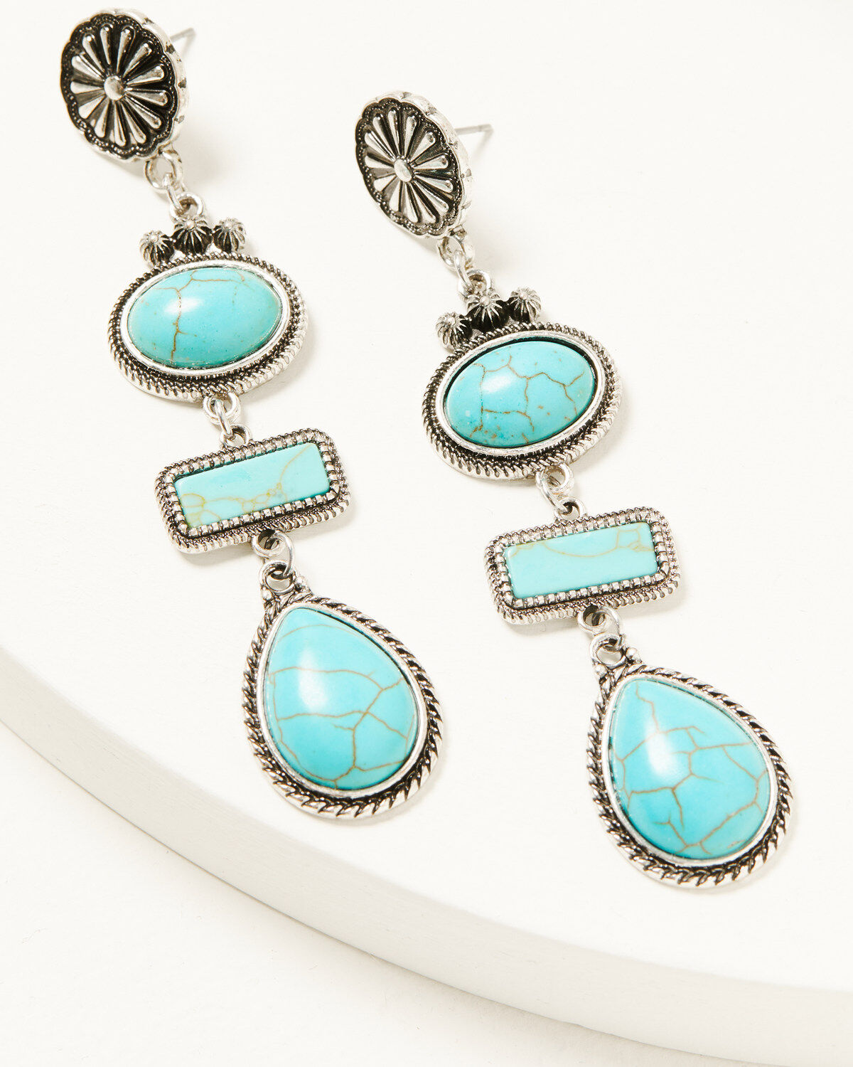 Women's Shyanne 4 Tier Stone Statement Earrings